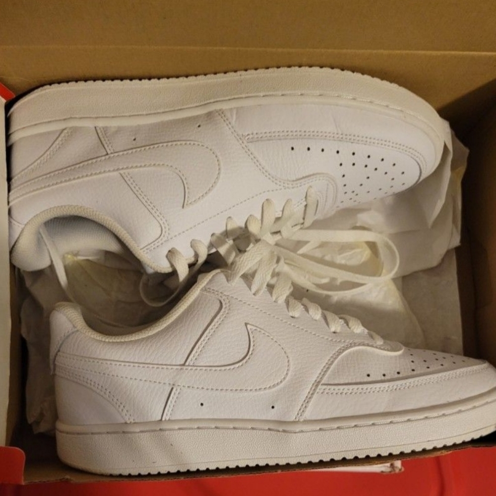 White Nike Courts